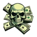 fuck bitches get money tattoo design idea