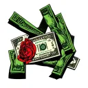 fuck bitches get money tattoo design idea