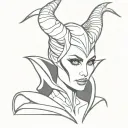 maleficent tattoo design idea