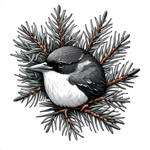 Lark spruce tattoo design idea