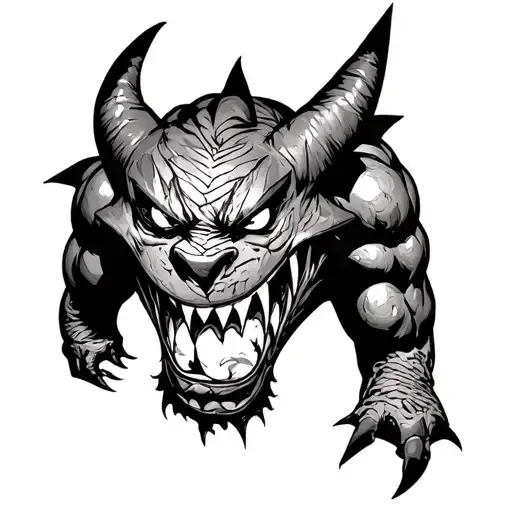 gym gengar tattoo tattoo design idea