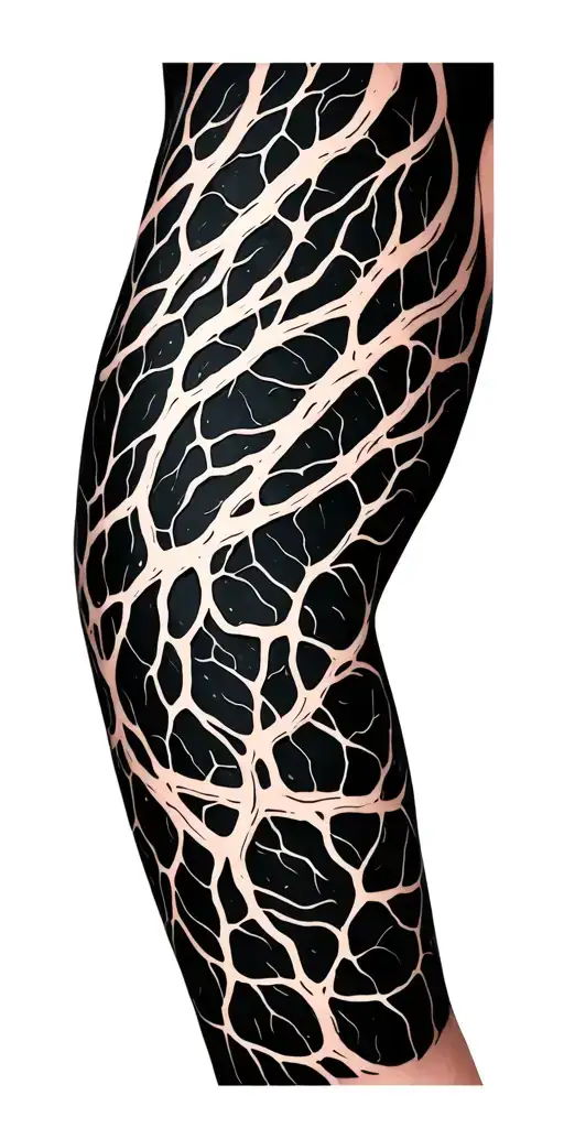 veins full arm sleeve tattoo design idea