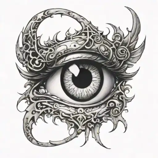 Resident evil revelations eye tattoo design idea