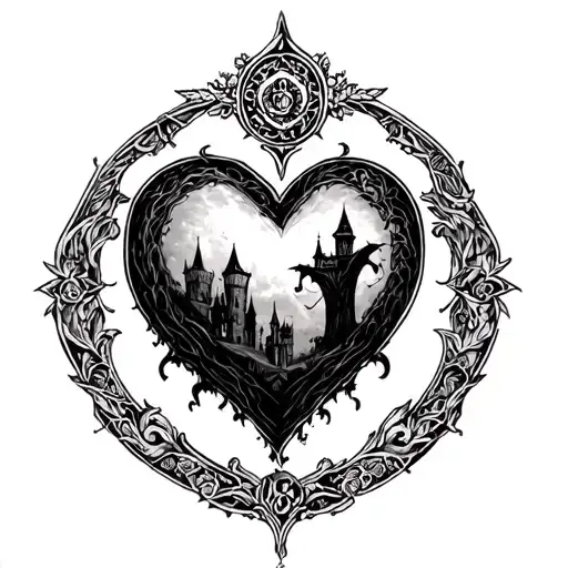 A Hearts a Heavy Burden tattoo from Howls moving Castle tattoo design idea