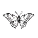 00:00:01 , the rest is silence, borboleta tattoo design idea