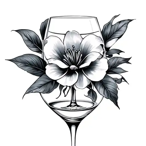 champagne coast tattoo design idea