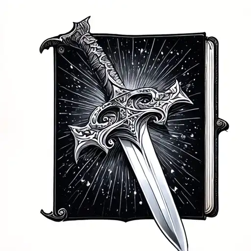 Bible Sword tattoo design idea