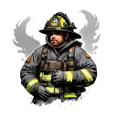 Firefighter tattoo design idea