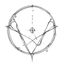 alchemic circle tattoo design idea