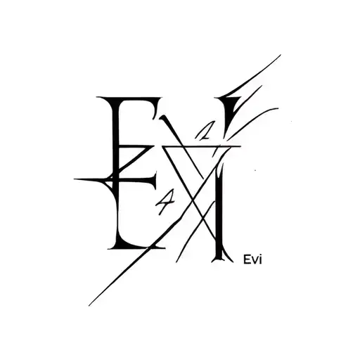 Evi tattoo design idea