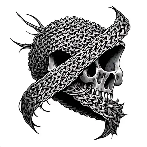 Chain Mail tattoo design idea