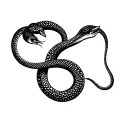 Gemini Snake tattoo design idea