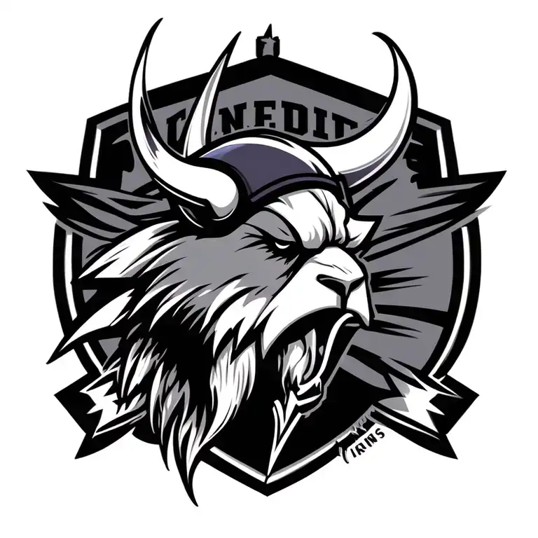 Leeds United Minnesota Vikings tattoo design idea