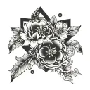 happiness hardwork never give tattoo design idea