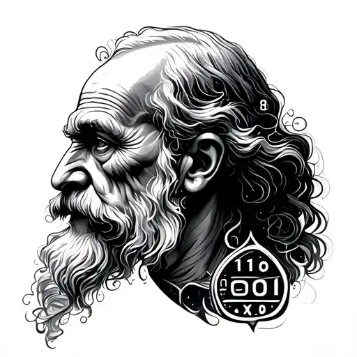 evolution, gene, DNA, Charles Darwin, scienece,  science, atheist, binary numbers tattoo design idea