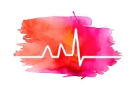 ekg lines mixed tattoo design idea