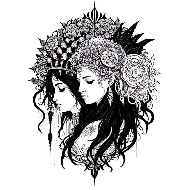 Hecate goddess tattoo design idea