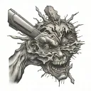 domestic violence still in love tattoo design idea