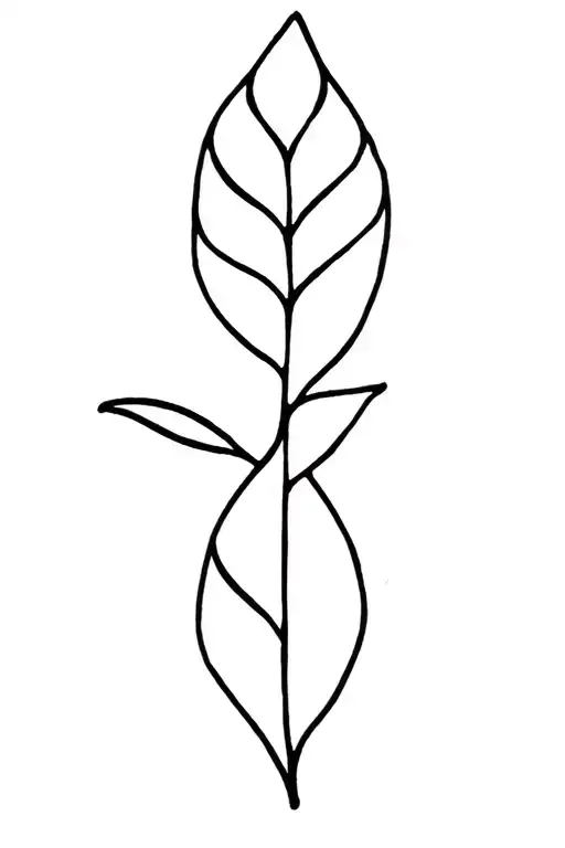 Taro Leaf tattoo design idea