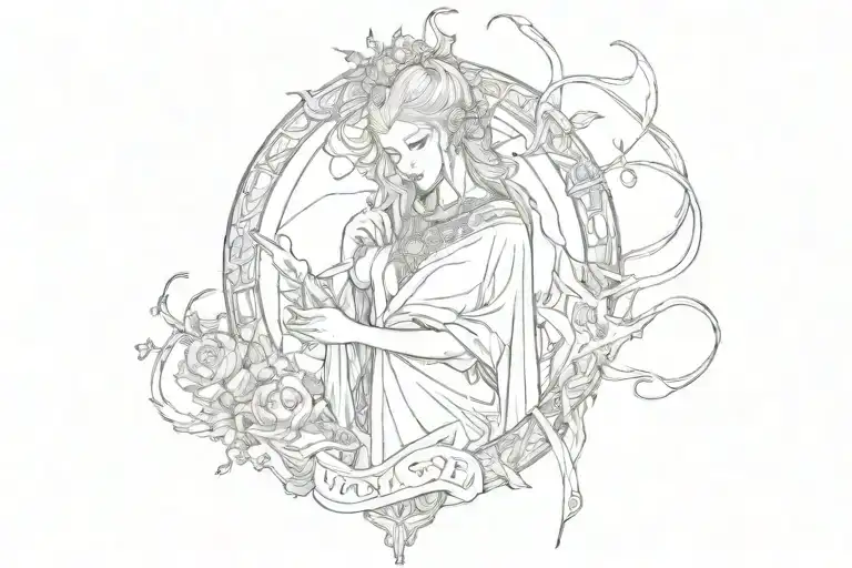 I am the master of my fate tattoo design idea