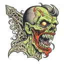 zombie tattoo design idea