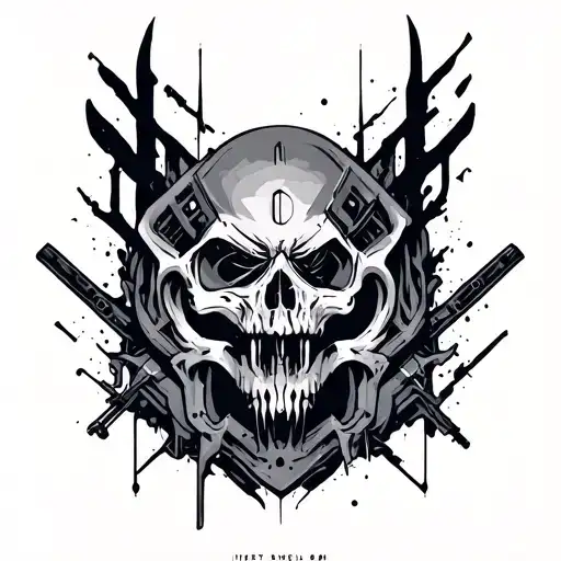 Cyberpunk font tattoo tattoo design idea