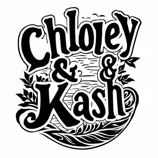 "Chloey & Kash" country scene tattoo father tattoo design idea