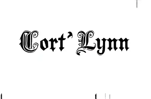"Cort’Lynn " tattoo design idea
