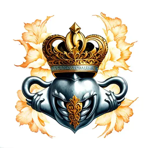 Claddagh symbol tattoo design idea