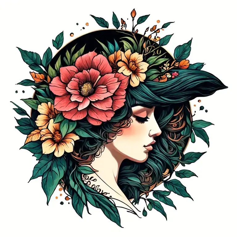 garden of eden tattoo design idea