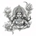 lakshmi tattoo design idea