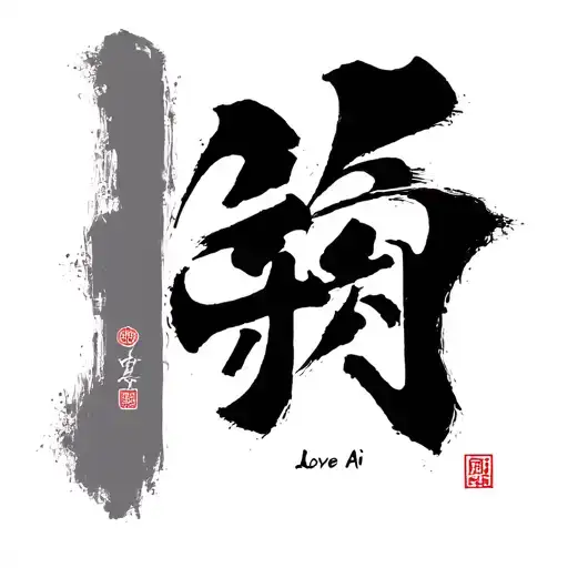 Love ai kanji tattoo design idea