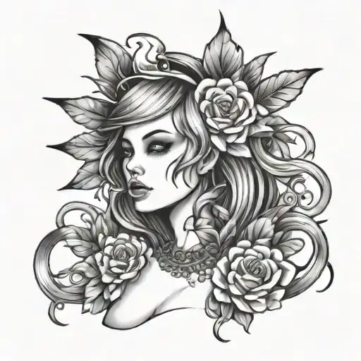 Femboy tattoo design idea
