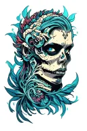 biomech sleeve tattoo design idea