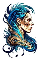 biomech sleeve tattoo design idea