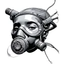Oxygen Mask tattoo design idea