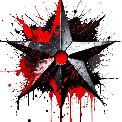 star of chaos Warhammer 40k universe tattoo design idea