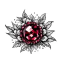 Garnet tattoo design idea