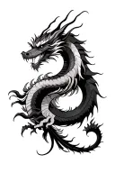 Korean dragon wrapped tattoo design idea