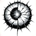 cracked circle tattoo tattoo design idea