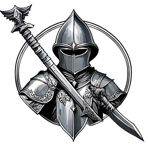 Knight Templar tattoo design idea