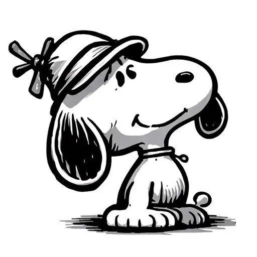Snoopy tattoo design idea