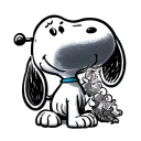 Snoopy tattoo design idea