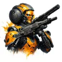 "Zok" mech ever 01 tattoo design idea