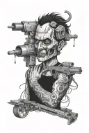 saw movie scene tattoo design idea