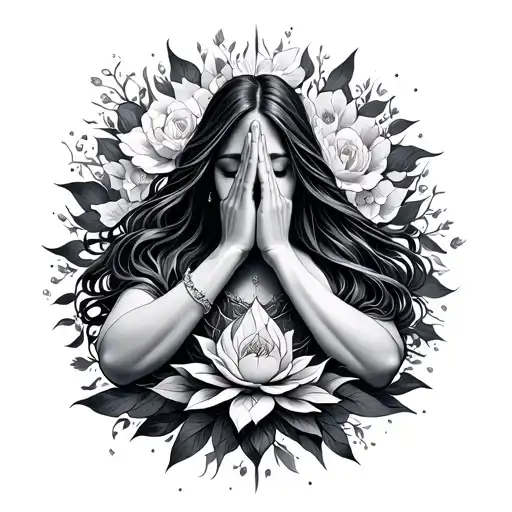 Prayer Of Serenity tattoo design idea
