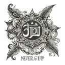 hindu,never give up,millionaire,end is the new beginning  tattoo design idea