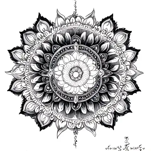 Gayatri mantra tattoo design idea