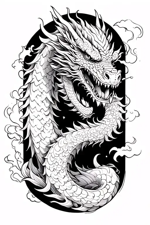 yakuza dragon sleeve tattoo design idea