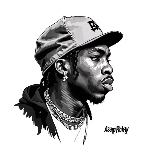 Asap Rocky tattoo design idea